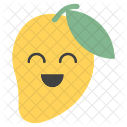 256x256 Mango Emoji Emoji Icon Of Flat Style