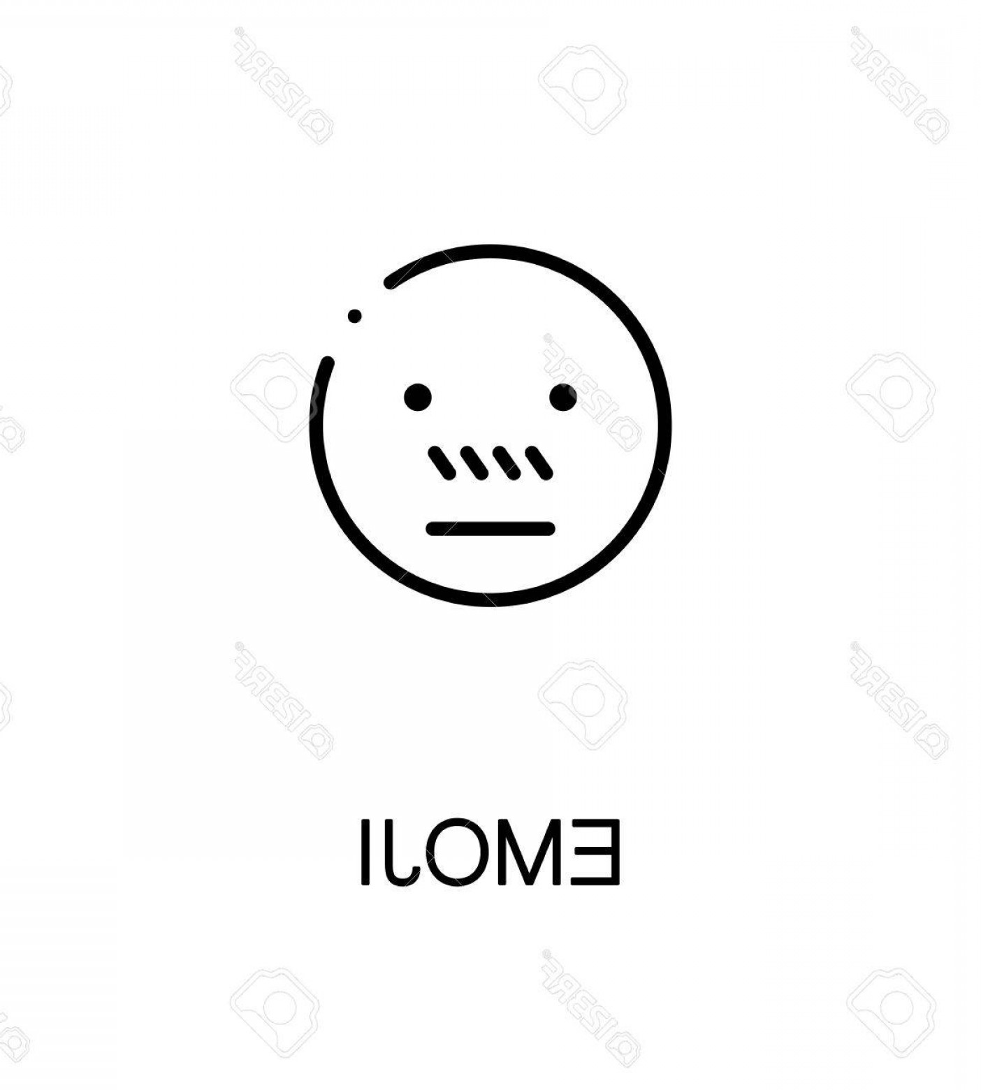 1404x1560 Photostock Vector Emoji Icon Single High Quality Outline Symbol
