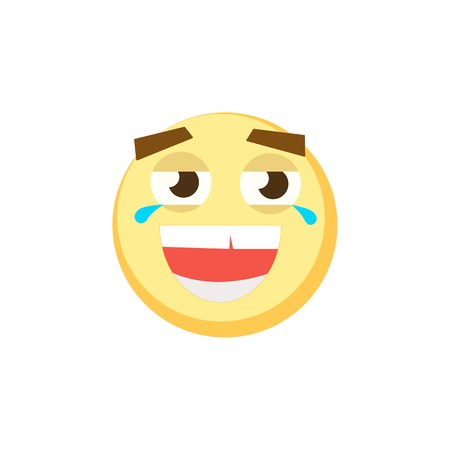 450x450 Yellow Emoji Icon For App Game, Ui Or Web Design Template Vector