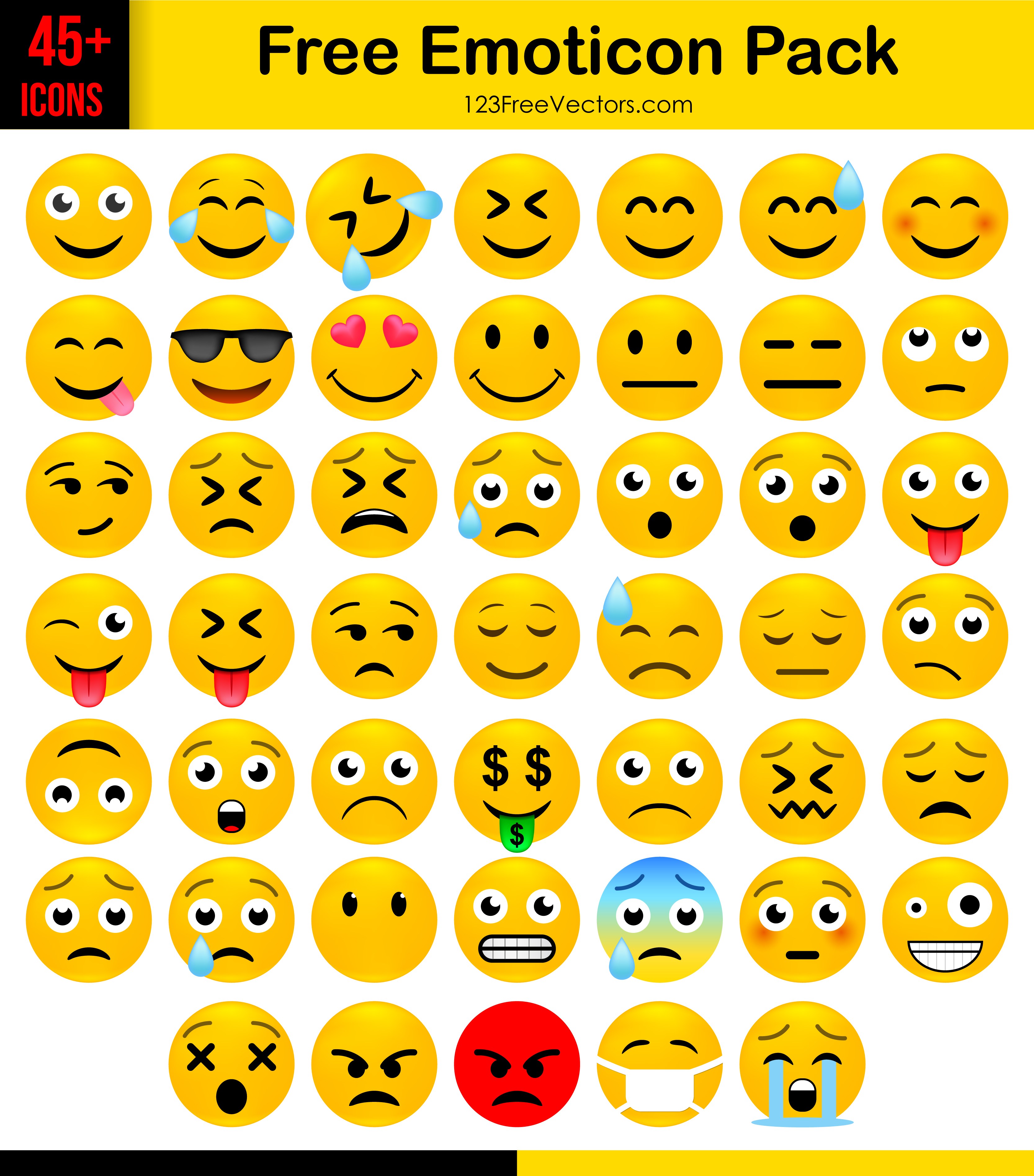 Free Emoticon Icons Pack Download 3333x3792 Free Emoticon Icons Pack Download