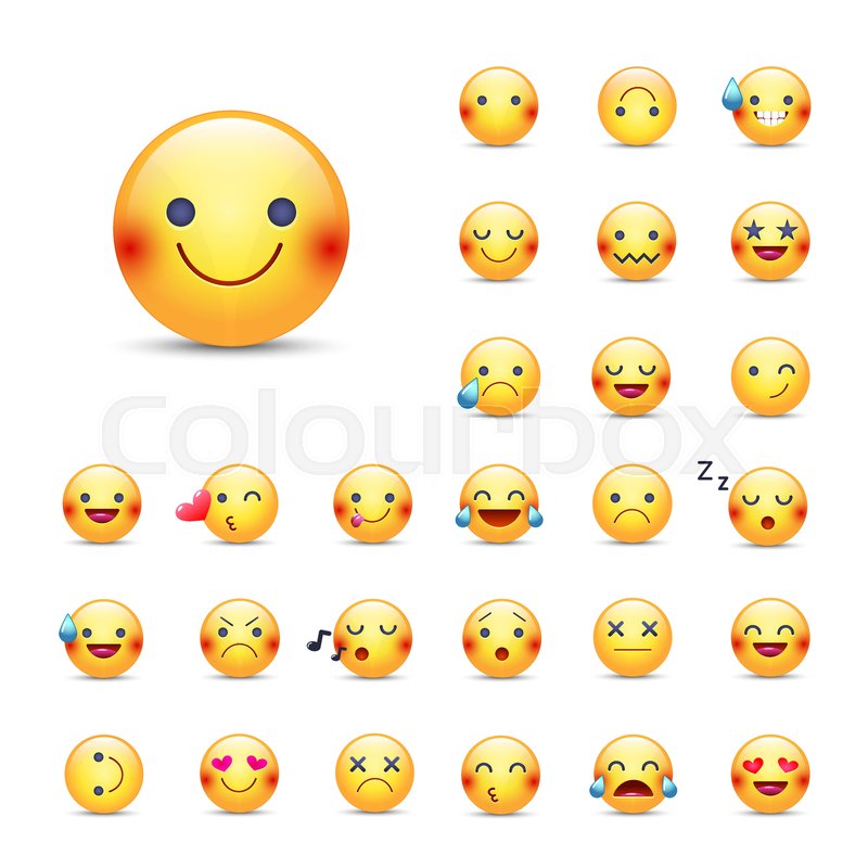 Smileys Vector Icon Set Emoticons Stock Vector Colourbox 800x800 Smileys Vector Icon Set Emoticons Stock Vector Colourbox