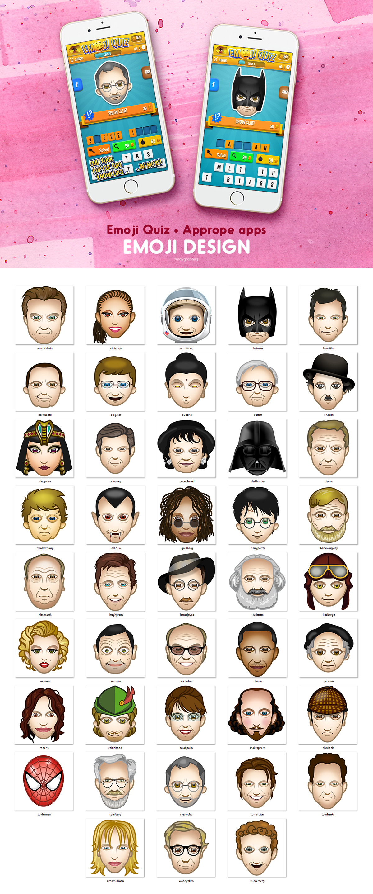 1200x2871 Emoji Quiz App Emoji Icon Set Illustrations On Pantone Canvas