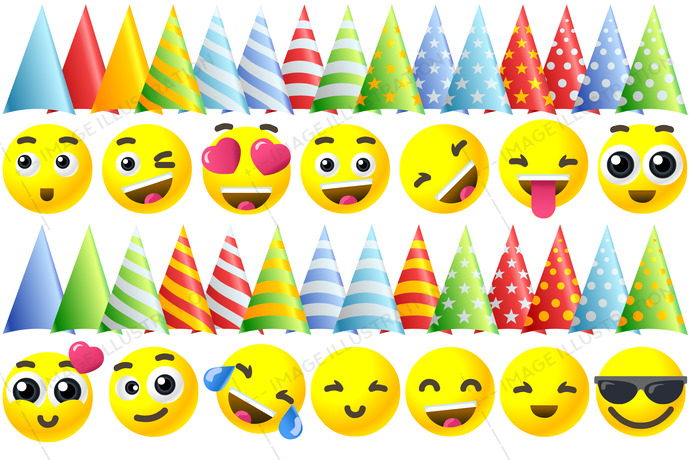 690x460 Happy Birthday Emoji Icons