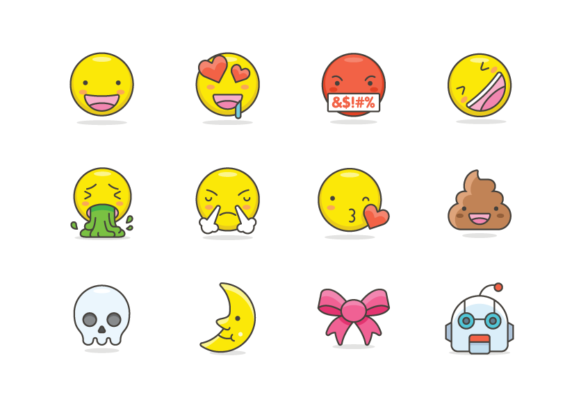 836x575 Sentences With Emoji Icons