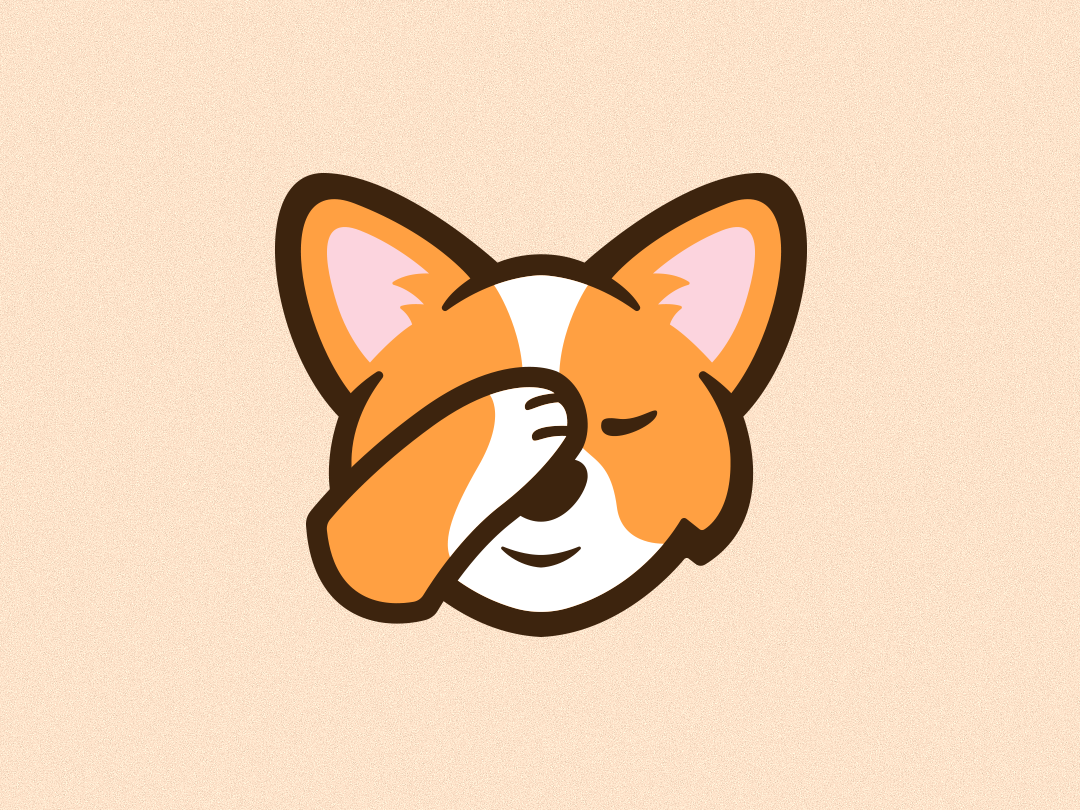 1080x810 Facepalm Corgi Emote