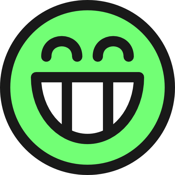 600x600 Flat Grin Smiley Emotion Icon Emoticon Clip Art