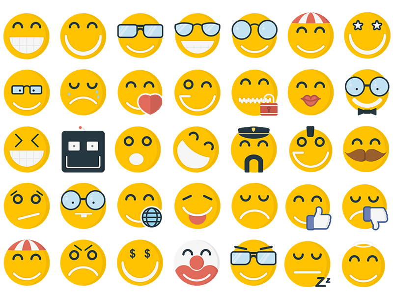 800x600 Free Emoticon Icons Freebie