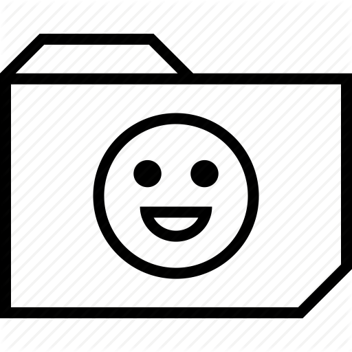512x512 Face, Folder, Happy Icon