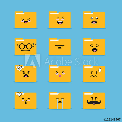 500x500 Smile Emoji Emoticon Face In Folder With A Lot Of Variation