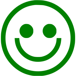 256x256 Green Emoticon Icon