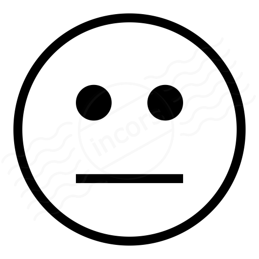 512x512 Iconexperience I Collection Emoticon Straight Face Icon