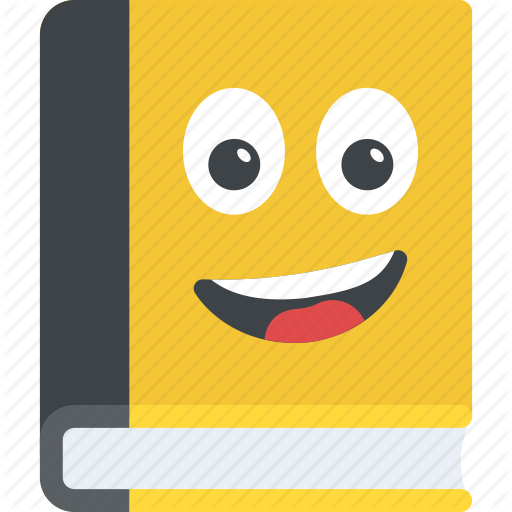512x512 Book Cartoon, Book Emoji, Book Smiley, Emoticon, Library Icon