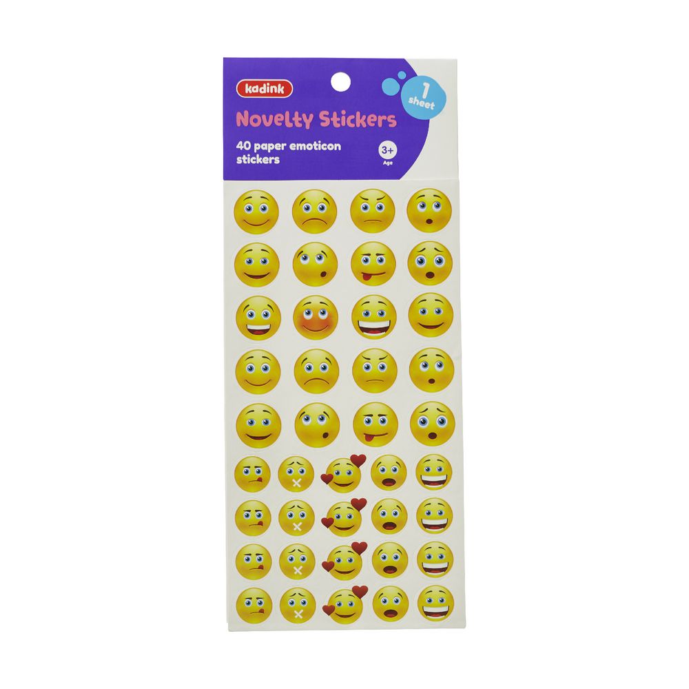 1000x1000 Kadink Emoticon Stickers Pack Officeworks