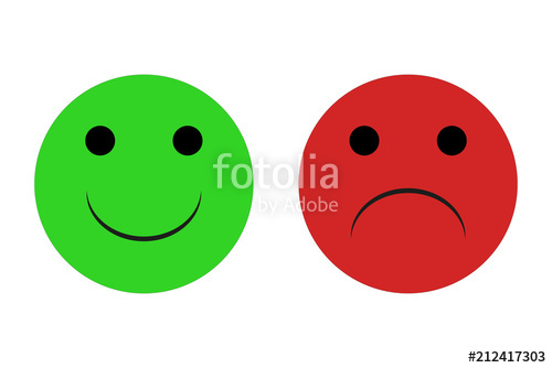 500x334 Emoticonos De Felicidad, Indiferencia Y Tristeza Stock Image