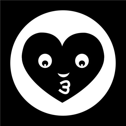 490x490 Heart Face Emotion Icon