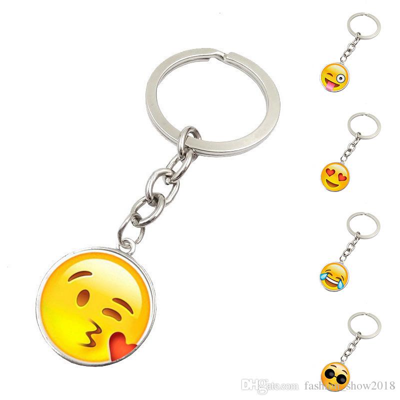 800x800 Emotion Icon Keychain Funny Emoji Smile Key Ring Fashion