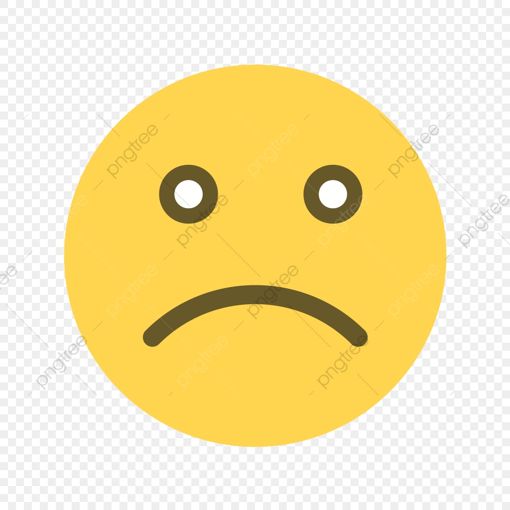 1024x1024 Vector Sad Emoticon Icon, Emoji Icon, Emoticon Icon, Emotion Icon