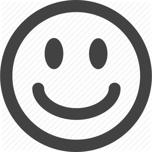 512x512 Emoticon, Emotion, Face, Happy, Simple Shape, Smile Icon
