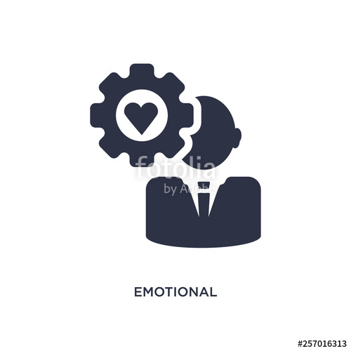 500x500 Emotional Intelligence Icon On White Background Simple Element