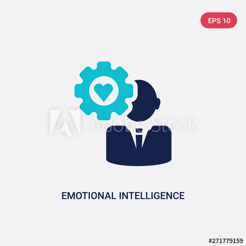 500x500 Two Color Emotional Intelligence Vector Icon From Human Resources