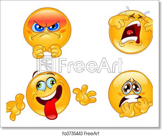 560x470 Free Art Print Of Emotions Emoticons Set Of Emoticons Freeart