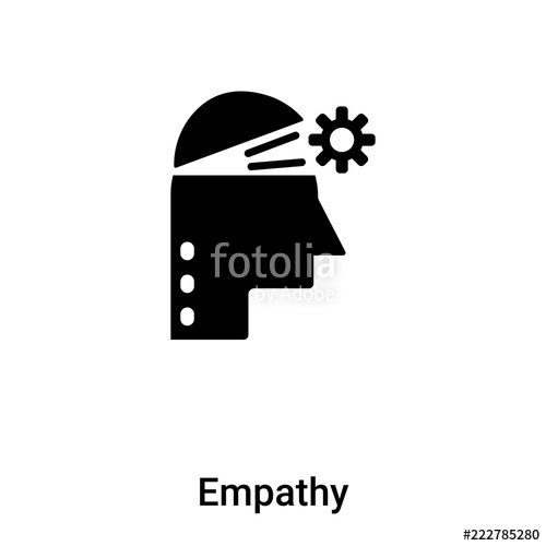 500x500 Empathy Icon Vector Isolated On White Background, Logo Concept