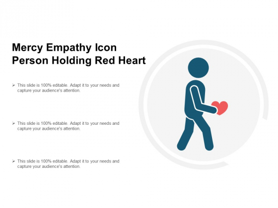 560x420 Mercy Empathy Icon Person Holding Red Heart Ppt Powerpoint