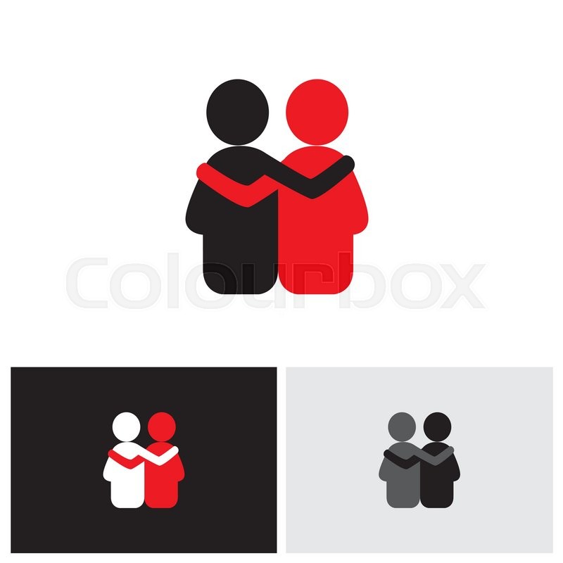 800x800 Vector Logo Icon Of Friendship, Stock Vector Colourbox