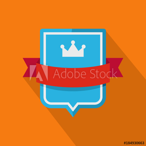 500x500 Badge Emperor Icon Flat Illustration Of Badge Emperor Vector Icon