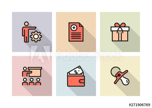 500x356 Employee Benefits Icon Concept