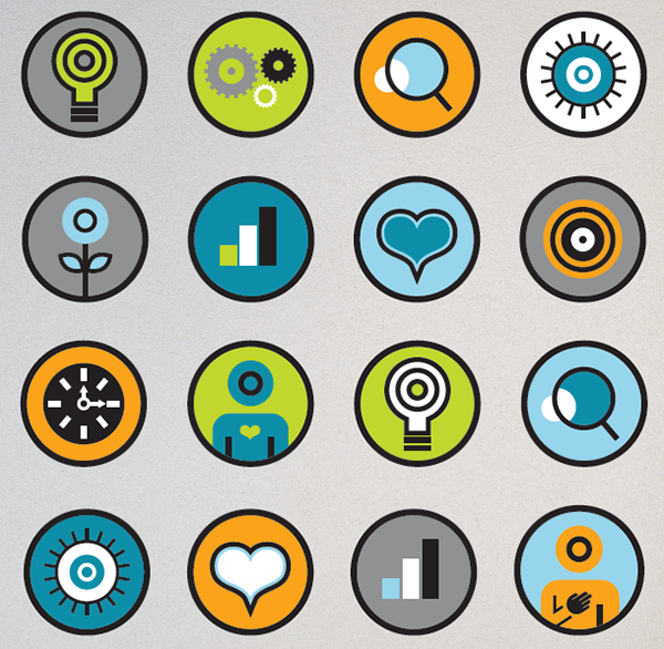 600x586 Icons As Part Of An Employee Engagement Campaign On Behance