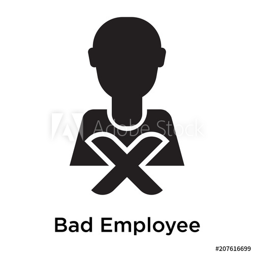 Bad Employee Icon Vector Sign And Symbol Isolated On White 500x500 Bad Employee Icon Vector Sign And Symbol Isolated On White