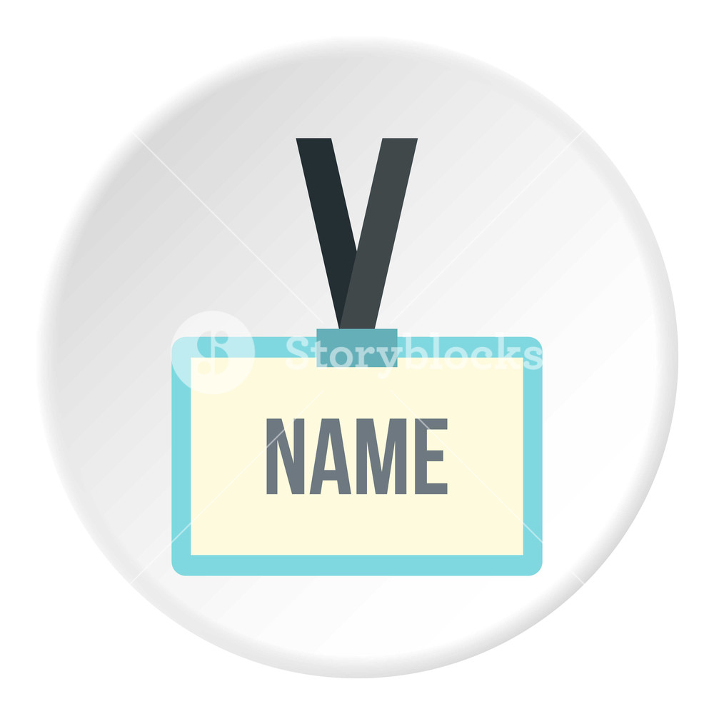 Badge Employee Icon Flat Illustration Of Badge Employee Vector 1000x1000 Badge Employee Icon Flat Illustration Of Badge Employee Vector