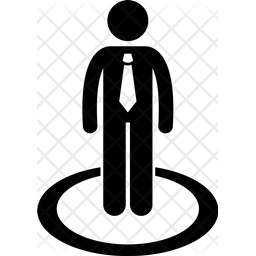 256x256 Employee Icon Of Glyph Style