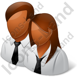 256x256 Employees Dark Icon, Pngico Icons