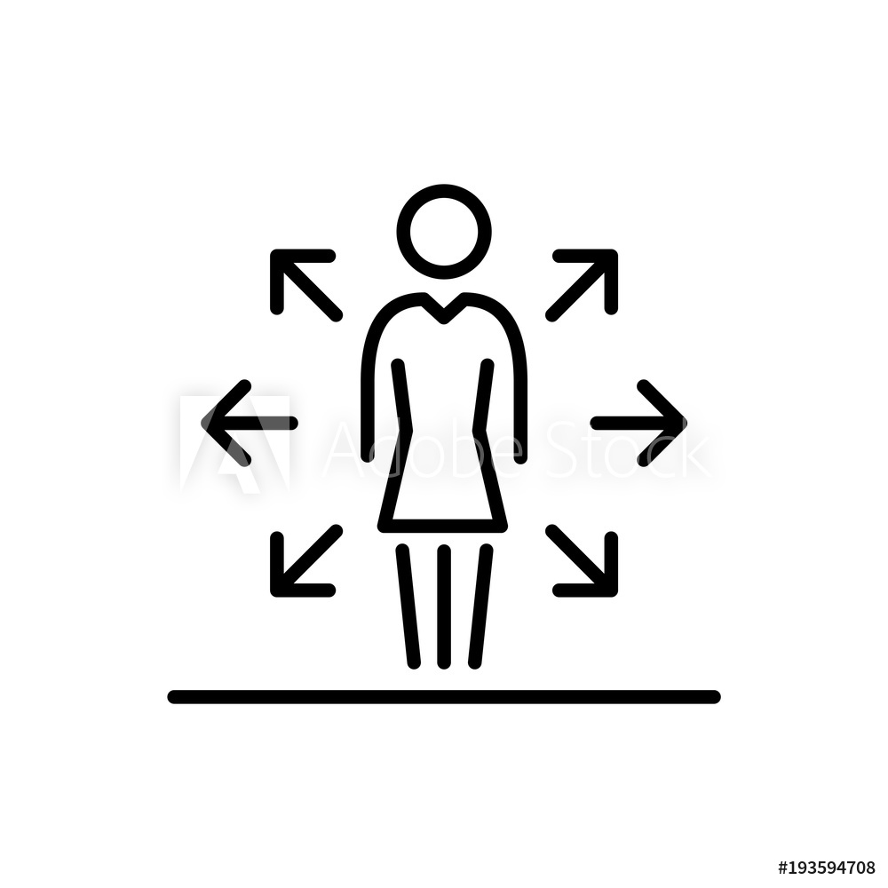 1000x1000 Fotografie, Obraz Multi Task Woman Employer Business People Icon