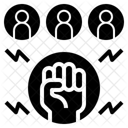 256x256 Empower Icon Of Glyph Style