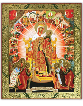 354x450 Russian Icons Empress Of Heaven Icon Monastery Icons