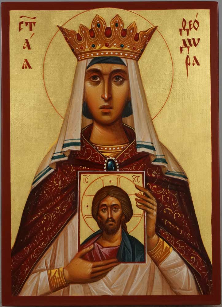 723x1000 Saint Theodora The Empress Hand Painted Icon