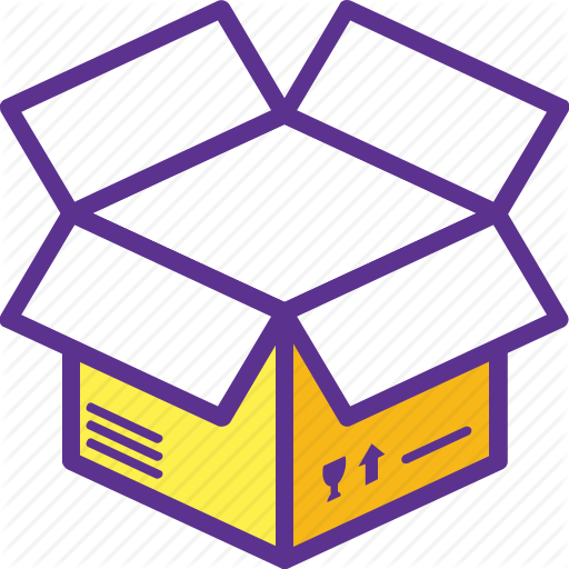 512x512 Cardboard Box, Carton, Empty Box, Open Box, Packaging Icon