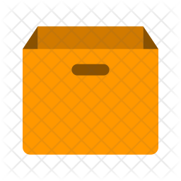 256x256 Empty Box Icon Of Flat Style