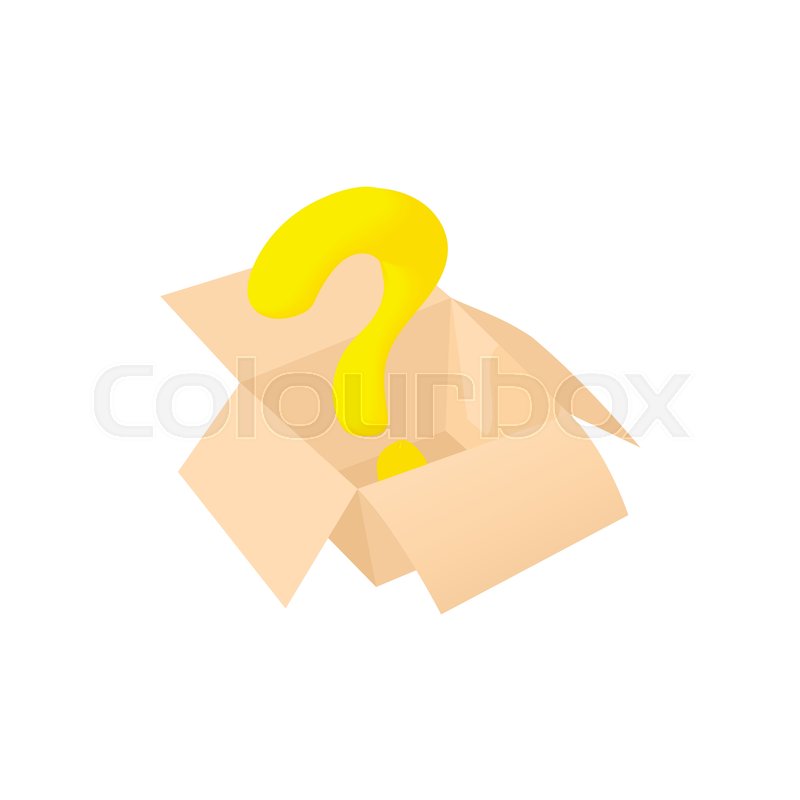 800x800 Empty Box Icon In Cartoon Style Stock Vector Colourbox