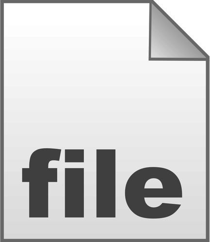 433x500 Empty Unix Icon Vector Clip Art