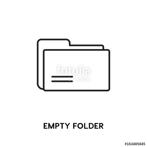 Empty Folder Vector Icon, Symbol Modern, Simple Flat Vector 500x500 Empty Folder Vector Icon, Symbol Modern, Simple Flat Vector