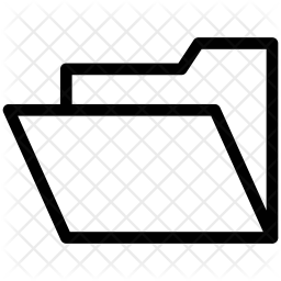 Empty Folder Icon Of Line Style 256x256 Empty Folder Icon Of Line Style