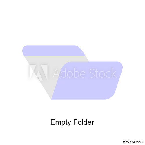 Empty Folder Icon In Trendy Flat Style Simple Document Folder 500x500 Empty Folder Icon In Trendy Flat Style Simple Document Folder