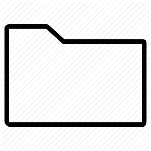 Blank, Empty, Folder, Line Icon 512x512 Blank, Empty, Folder, Line Icon