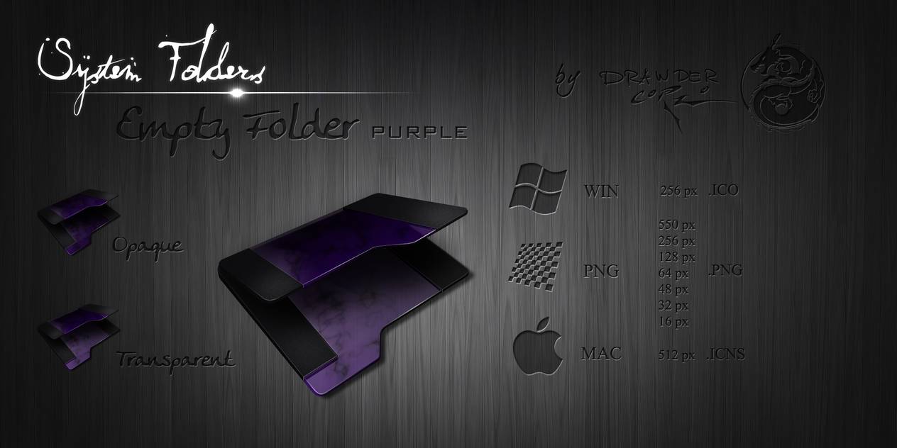 Purple Empty Folder Icon 1264x632 Purple Empty Folder Icon