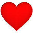 128x128 Empty, Heart Icon