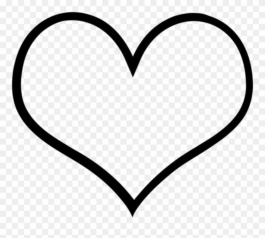 880x790 Empty Hearts Icon Clipart